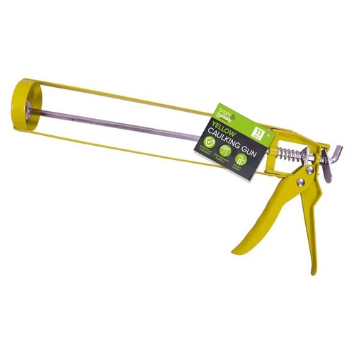 Yellow caulking gun heavy - caulking,